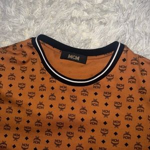 MCM t shirt monogram print wore once in good condition